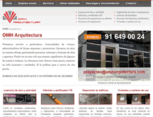 Tablet Screenshot of omharquitectura.com